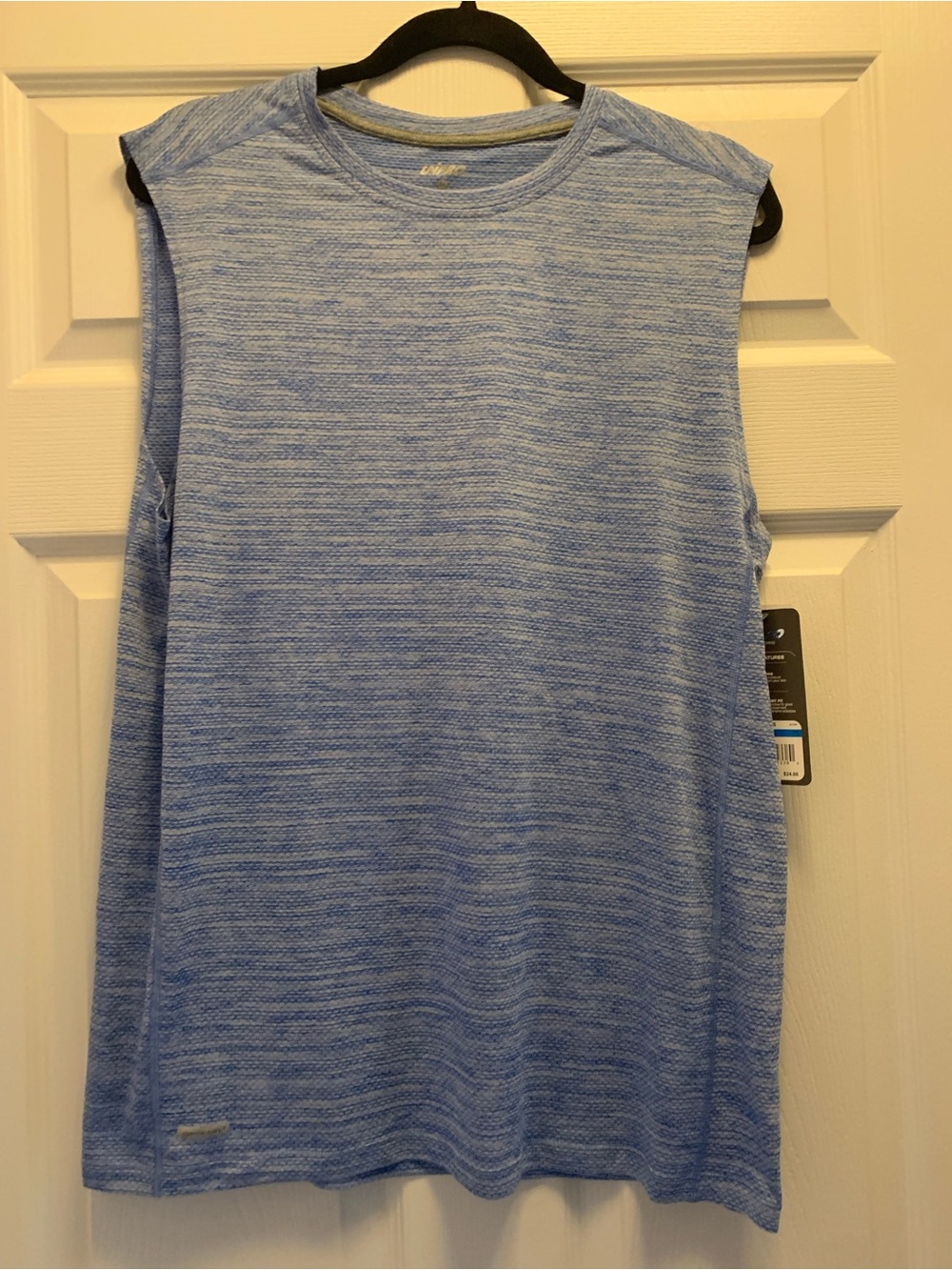 Men’s Unipro Sleeveless Performance Tank - Light Blue Heather NWT Size Medium